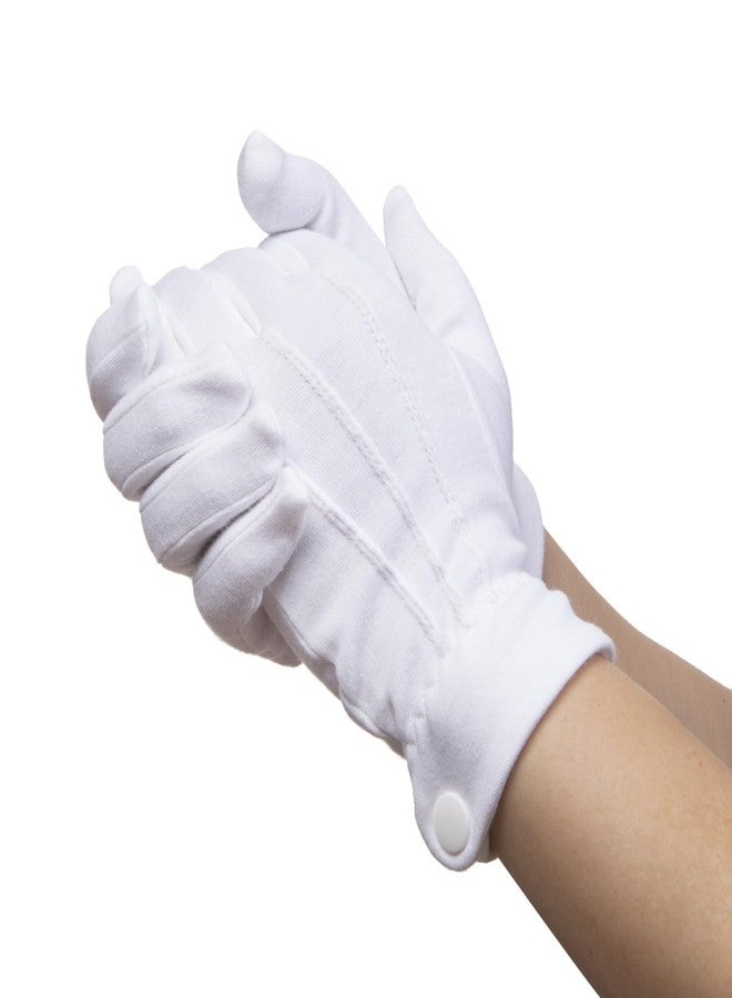 Vonokee White Uniform Gloves, Parade Costume Gloves, Formal Tuxedo Costume, Honor Guard Police Server Funeral Gloves - Image 4